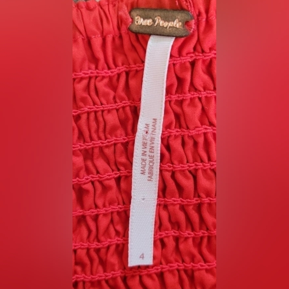 FREE PEOPLE STRAPLESS HANKERCHIEF DRESS SIZE 4 (never worn) - Picture 3 of 6